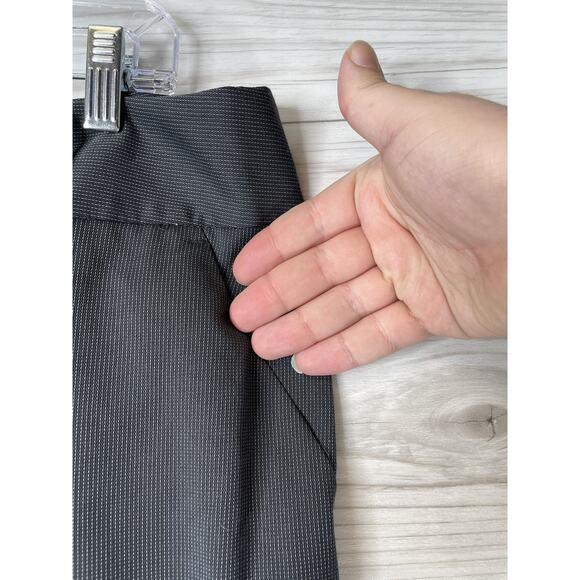 Apt 9 Pants Womens 14 Gray Pinstripe Dress Trouser Career Work - Picture 3 of 13